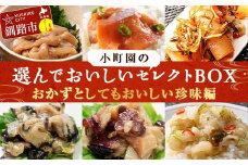 小町園の選んでおいしいセレクトBOX【おかずとしてもおいしい珍味編】数の子松前漬・えんがわ塩辛・サーモン青唐ぶっかけ ご飯のお供 おかず 選べる 釧路 F4F-8668