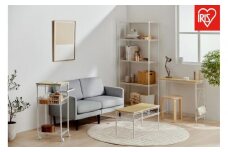 カラーメタルラック　ウッドボード付き CMM-75185B ホワイト