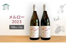 赤ワイン2本セット　Merlot／メルロー 2023　長野　信州　小諸市ワイン　赤ワイン [№5915-1695]